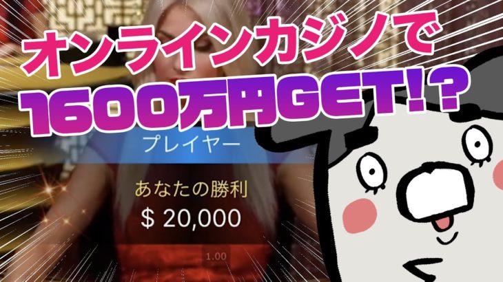 オンラインカジノのバカラで1600万円までの軌跡