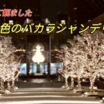 【⛄雪景色のバカラシャンデリア/東京恵比寿】初めて👀観る光景