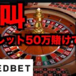 【オンラインカジノ】漢のルーレット50万円勝負〜テッドベット〜